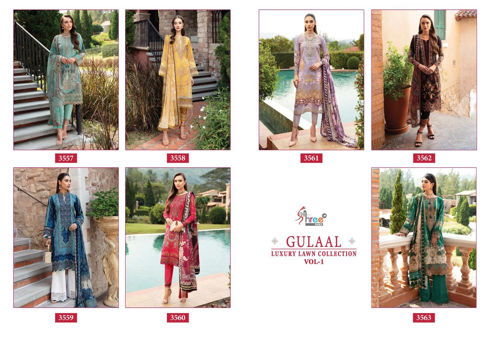 GULAAL LUXURY LAWN COLLECTION VOL-01